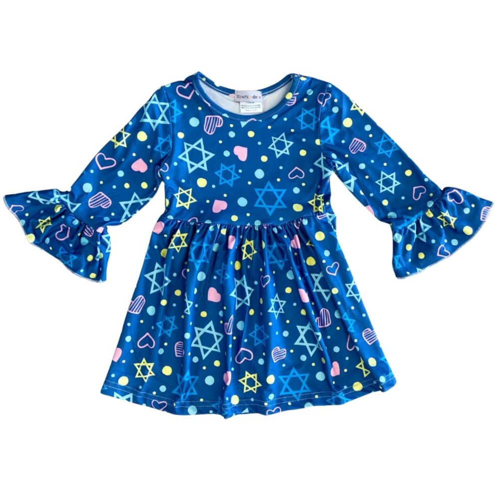 Hanukkah Star of David Doodle Dress